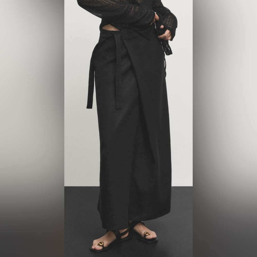 Linen PAREO Skirt Massimo Dutti